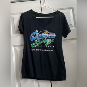 Black Ocean Breeze Florida Graphic Tee